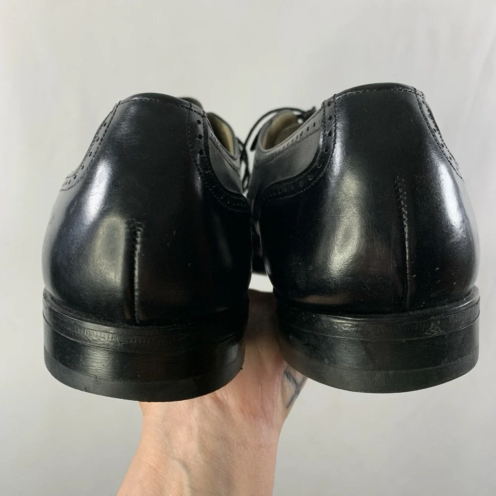 VTG Johnson & Murphy Aristocraft Mens Wingtip Oxford Dress Shoes 11.5 3A  USA